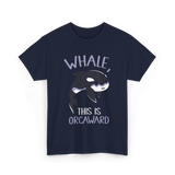 Whale This Is Orcaward Orcas T-Shirt - Navy