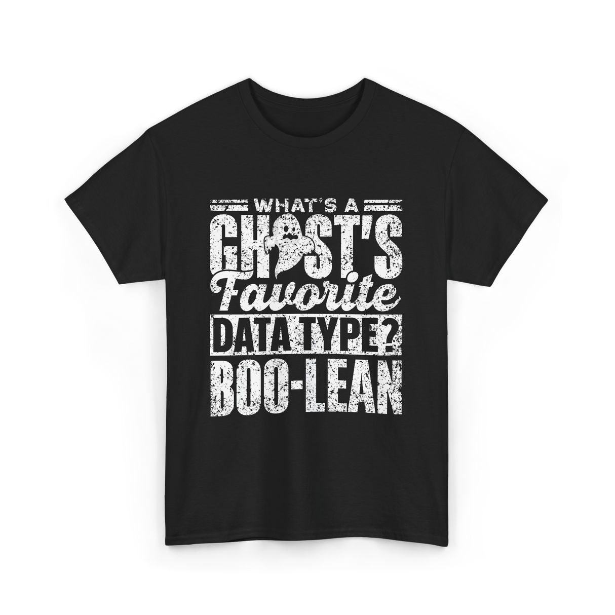 What's A Ghost's Favorite Boo-lean T-Shirt - Black