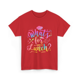 Whats for Lunch Cooking Chef T-Shirt - Red