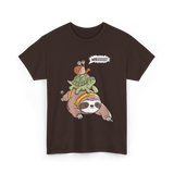 Wheeeee Sloth Tortise Snail T-Shirt - Dark Chocolate