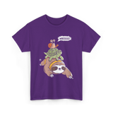 Wheeeee Sloth Tortise Snail T-Shirt - Purple