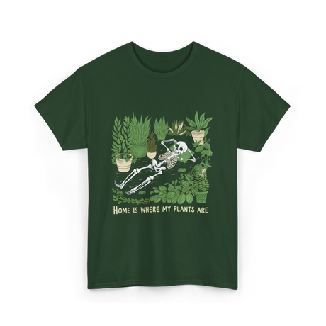 Where My Plants Are Gardening T-Shirt - Forest Green