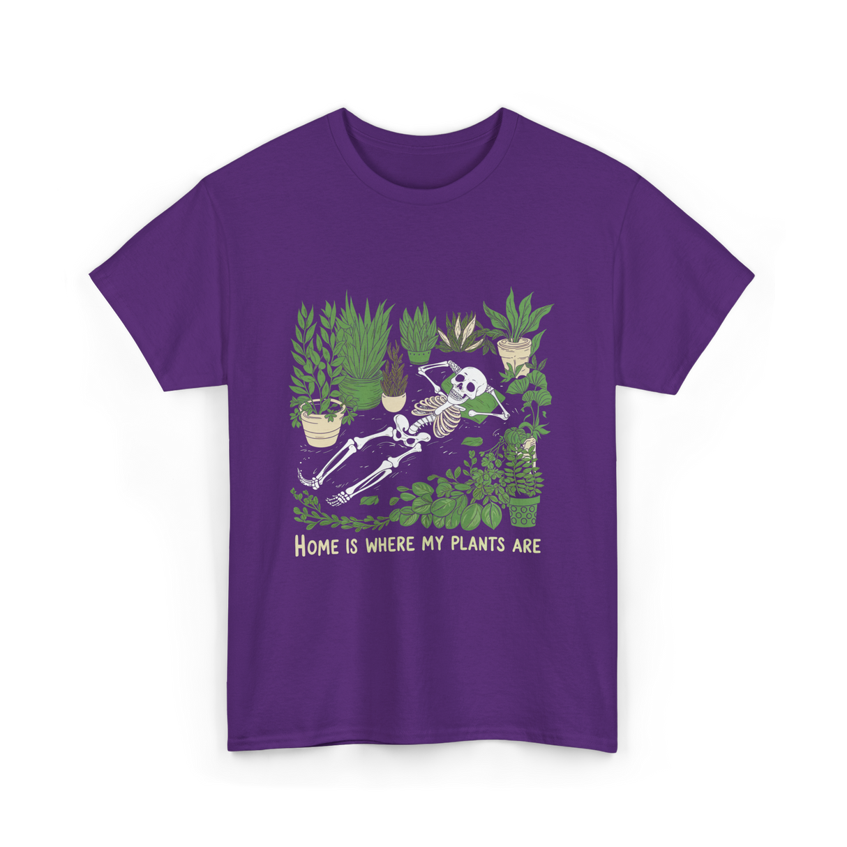 Where My Plants Are Gardening T-Shirt - Purple