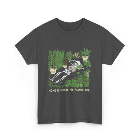 Where My Plants Are Gardening T-Shirt - Dark Heather