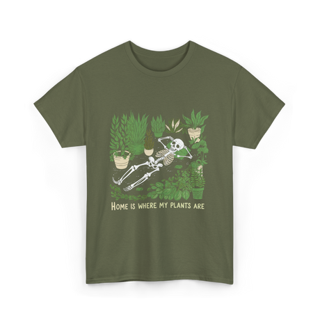 Where My Plants Are Gardening T-Shirt - Military Green