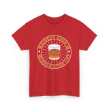 Whiskey Goes In Wisdom Goes Out Whiskey T-Shirt - Red