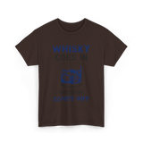 Whisky Comes Out Whisky T-Shirt - Dark Chocolate