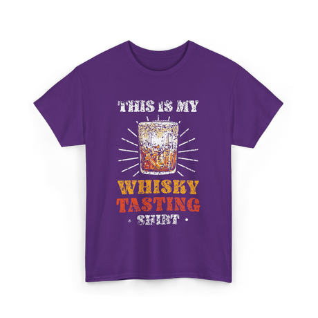 Whisky Tasting Whisky Drink T-Shirt - Purple