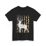 Whitetail Deer Hunting Camouflage T-Shirt - Black