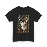 Whitetail Deer Hunting Camouflage T-Shirt - Black