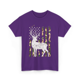 Whitetail Deer Hunting Camouflage T-Shirt - Purple