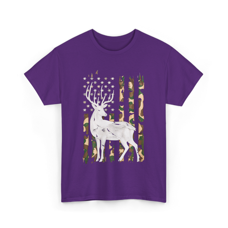 Whitetail Deer Hunting Camouflage T-Shirt - Purple