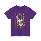 Whitetail Deer Hunting Camouflage T-Shirt - Purple