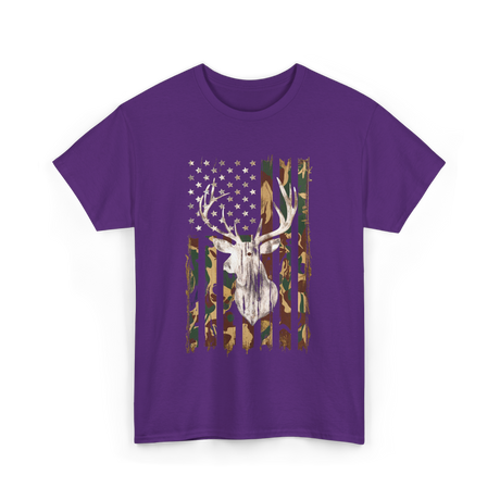 Whitetail Deer Hunting Camouflage T-Shirt - Purple