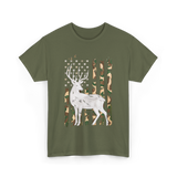 Whitetail Deer Hunting Camouflage T-Shirt - Military Green