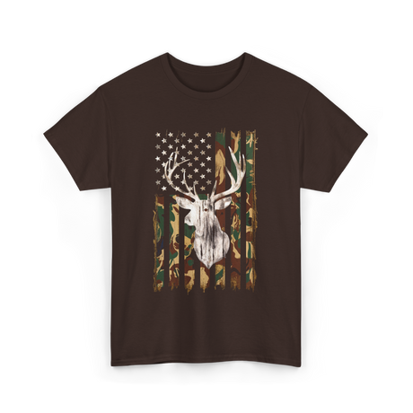 Whitetail Deer Hunting Camouflage T-Shirt - Dark Chocolate