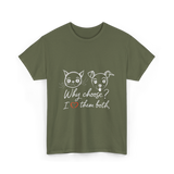 Why Choose I Love Pets T-Shirt - Military Green