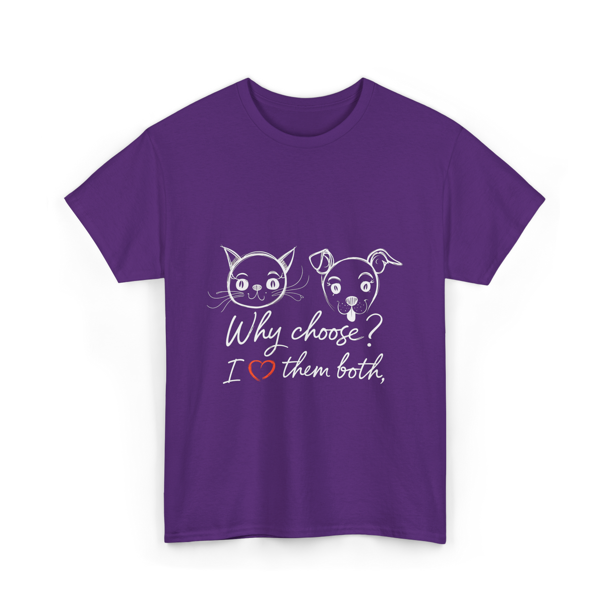 Why Choose I Love Pets T-Shirt - Purple