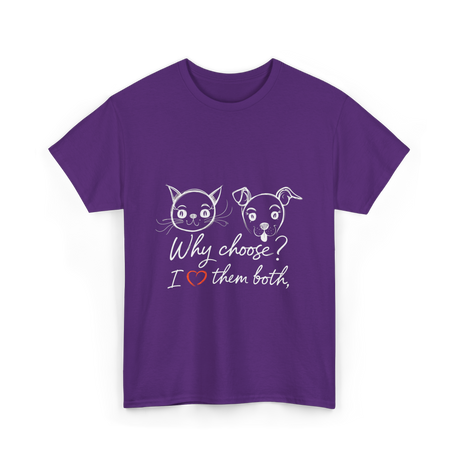 Why Choose I Love Pets T-Shirt - Purple