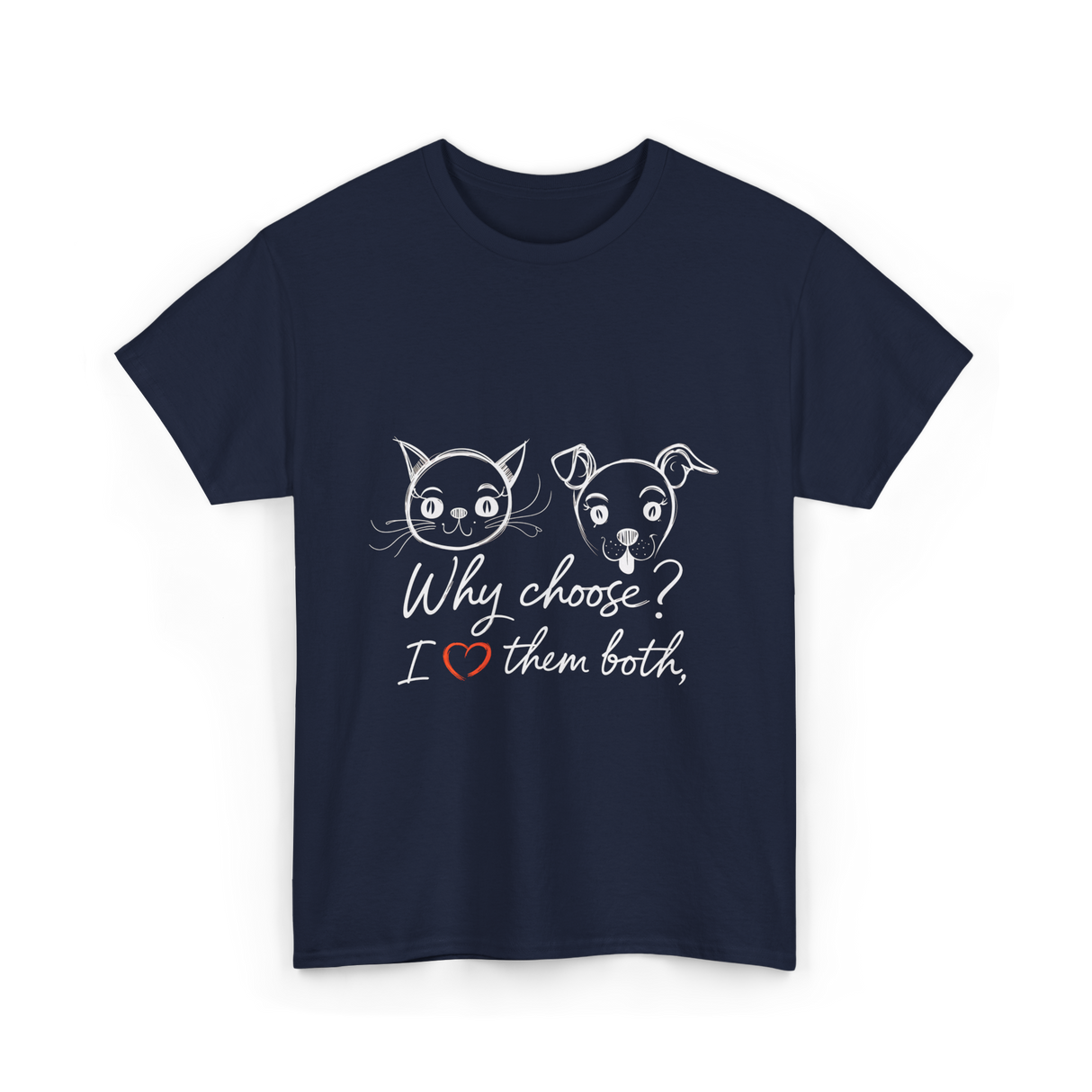 Why Choose I Love Pets T-Shirt - Navy