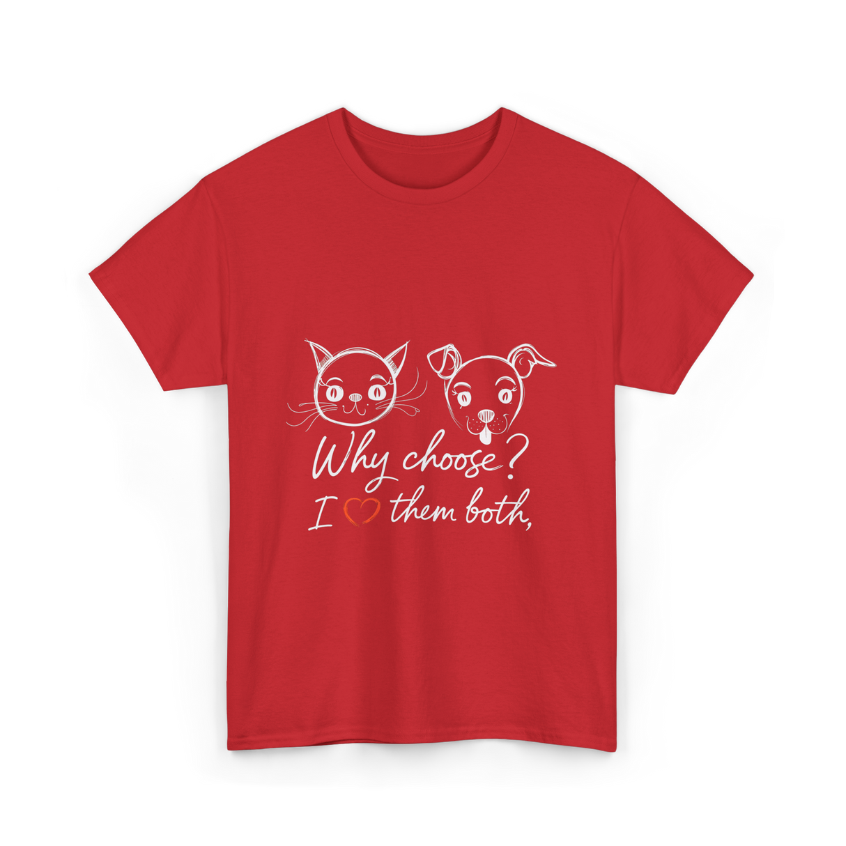 Why Choose I Love Pets T-Shirt - Red