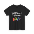 Wife LGBTQ Pride Wedding T-Shirt - Black