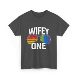 Wifey One Pride Couple T-Shirt - Dark Heather