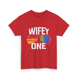 Wifey One Pride Couple T-Shirt - Red