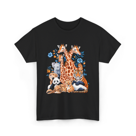 Wildlife Animals Safari T-Shirt - Black