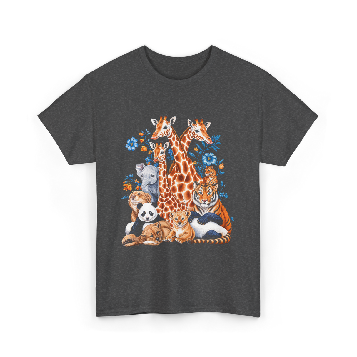 Wildlife Animals Safari T-Shirt - Dark Heather