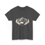 Wildlife Mountains Nature Deer T-Shirt - Dark Heather