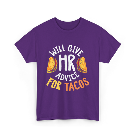 Will Give Tacos T-Shirt - Purple