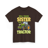 Will Trade Sister Tractor T-Shirt - Dark Chocolate