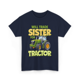 Will Trade Sister Tractor T-Shirt - Navy