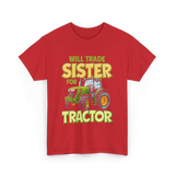 Will Trade Sister Tractor T-Shirt - Red