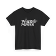 Wind Power Energy Renewables T-Shirt - Black