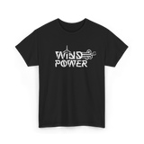 Wind Power Energy Renewables T-Shirt - Black