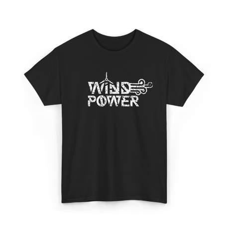 Wind Power Energy Renewables T-Shirt - Black