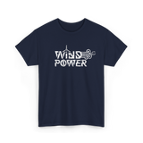 Wind Power Energy Renewables T-Shirt - Navy