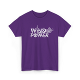 Wind Power Energy Renewables T-Shirt - Purple