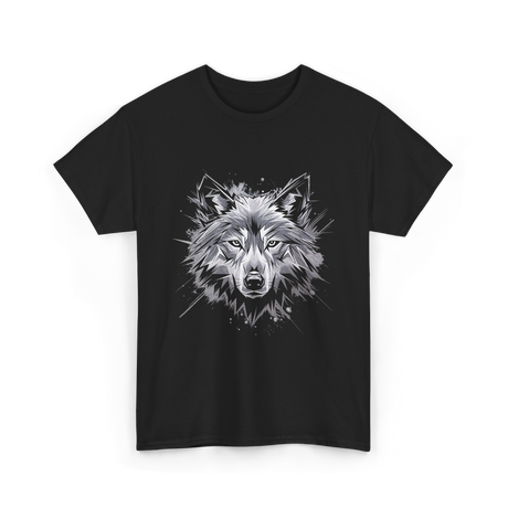 Wolf Art Animal Lover Wolf T-Shirt - Black