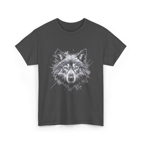 Wolf Art Animal Lover Wolf T-Shirt - Dark Heather