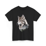 Wolf Lover Wildlife Wolf T-Shirt - Black