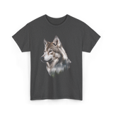 Wolf Lover Wildlife Wolf T-Shirt - Dark Heather