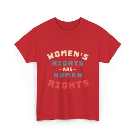 Womens Rights Human Rights Equality T-Shirt - Red