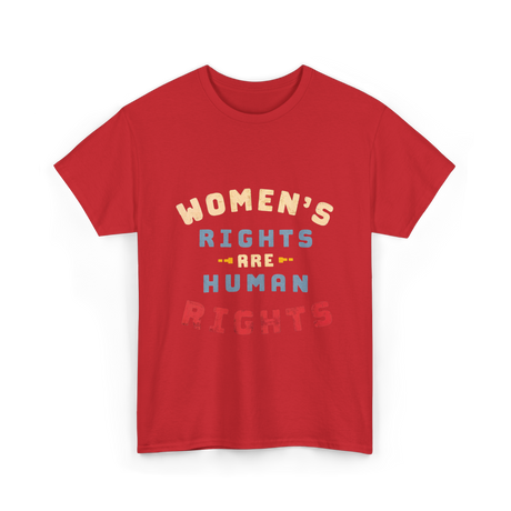 Women's Rights Human Rights Feminism T-Shirt - Red