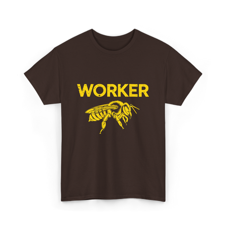 Worker Bee Beekeeping Bees T-Shirt - Dark Chocolate