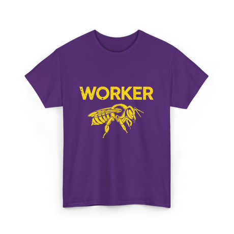 Worker Bee Beekeeping Bees T-Shirt - Purple