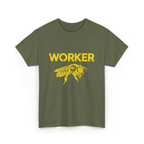 Worker Bee Beekeeping Bees T-Shirt - Military Green