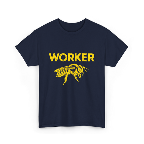 Worker Bee Beekeeping Bees T-Shirt - Navy